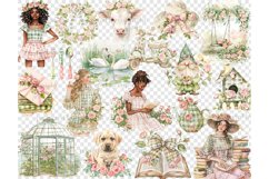Cottage Core Clipart Bundle, Farmhouse PNG Set, GlamArtZhanna, Rose Garden Clipart PNG, Summer Clipart Set, Farmhouse Clipart Bundle, Country Clipart PNG, Black Girl Clipart PNG Bundle, Garden Clipart Bundle, Book Lover Clipart