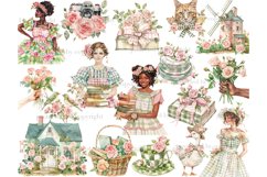 Cottage Core Clipart Bundle, Farmhouse PNG Set, GlamArtZhanna, Rose Garden Clipart PNG, Summer Clipart Set, Farmhouse Clipart Bundle, Country Clipart PNG, Black Girl Clipart PNG Bundle, Garden Clipart Bundle, Book Lover Clipart
