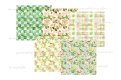 Cottage Core Digital Paper, Country Pattern, GlamArtZhanna, Checkered Paper, Plaid Seamless Pattern Set, Farmhouse Paper, Plaid Digital Paper, Cottagecore Pattern, Roses Digital Paper, Summer Paper Bundle