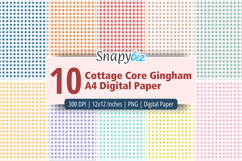 Cottage Gingham Seamless Digital Paper Product Image 1