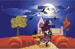 Cottage decorated for Halloween Product Image 2