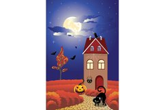 Cottage decorated for Halloween Product Image 3
