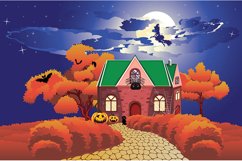 Cottage decorated for Halloween Product Image 4