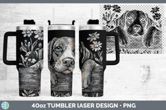 GorgeousCottage Dogs Laser 40oz Tumbler design.