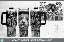 GorgeousCottage Dogs Laser 40oz Tumbler design.