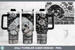 GorgeousCottage Dogs Laser 40oz Tumbler design.