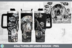 GorgeousCottage Dogs Laser 40oz Tumbler design.