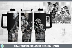 GorgeousCottage Dogs Laser 40oz Tumbler design.