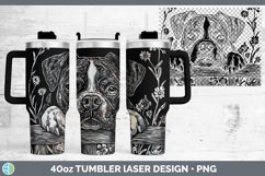GorgeousCottage Dogs Laser 40oz Tumbler design.