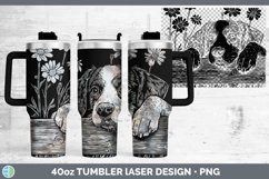 GorgeousCottage Dogs Laser 40oz Tumbler design.