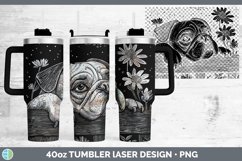 GorgeousCottage Dogs Laser 40oz Tumbler design.