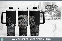 GorgeousCottage Dogs Laser 40oz Tumbler design.