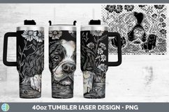 GorgeousCottage Dogs Laser 40oz Tumbler design.