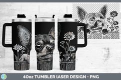 GorgeousCottage Dogs Laser 40oz Tumbler design.