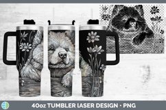 GorgeousCottage Dogs Laser 40oz Tumbler design.