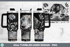 GorgeousCottage Dogs Laser 40oz Tumbler design.