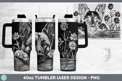GorgeousCottage Dogs Laser 40oz Tumbler design.