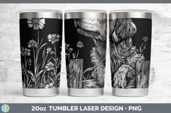GorgeousCottage Dogs Laser 20oz Tumbler design.