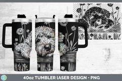 GorgeousCottage Dogs Laser 40oz Tumbler design.