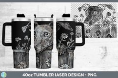 GorgeousCottage Dogs Laser 40oz Tumbler design.