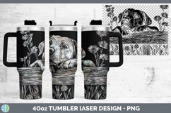 GorgeousCottage Dogs Laser 40oz Tumbler design.