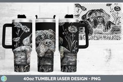 GorgeousCottage Dogs Laser 40oz Tumbler design.