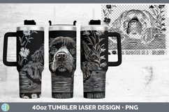 GorgeousCottage Dogs Laser 40oz Tumbler design.