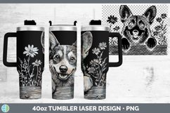 GorgeousCottage Dogs Laser 40oz Tumbler design.