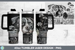 GorgeousCottage Dogs Laser 40oz Tumbler design.