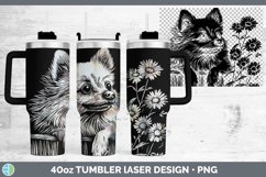 GorgeousCottage Dogs Laser 40oz Tumbler design.