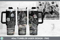GorgeousCottage Dogs Laser 40oz Tumbler design.