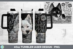 GorgeousCottage Dogs Laser 40oz Tumbler design.