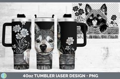 GorgeousCottage Dogs Laser 40oz Tumbler design.