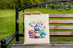 Cute Monsters on Birthday Clipart Bundle - 16 Designs Product Image 7