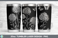 GorgeousCottage Flowers Laser 20oz Tumbler design.