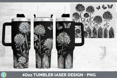 GorgeousCottage Flowers Laser 40oz Tumbler design.