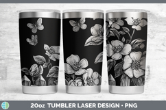 GorgeousCottage Flowers Laser 20oz Tumbler design.