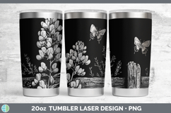 GorgeousCottage Flowers Laser 20oz Tumbler design.