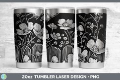 GorgeousCottage Flowers Laser 20oz Tumbler design.