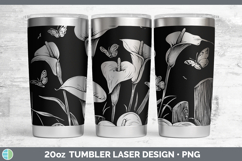 GorgeousCottage Flowers Laser 20oz Tumbler design.