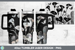GorgeousCottage Flowers Laser 40oz Tumbler design.