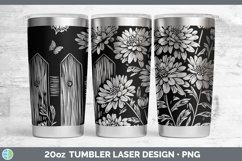 GorgeousCottage Flowers Laser 20oz Tumbler design.
