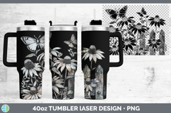 GorgeousCottage Flowers Laser 40oz Tumbler design.