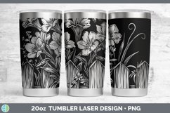 GorgeousCottage Flowers Laser 20oz Tumbler design.