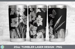 GorgeousCottage Flowers Laser 20oz Tumbler design.