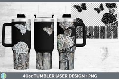 GorgeousCottage Flowers Laser 40oz Tumbler design.