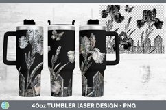 GorgeousCottage Flowers Laser 40oz Tumbler design.