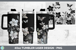 GorgeousCottage Flowers Laser 40oz Tumbler design.