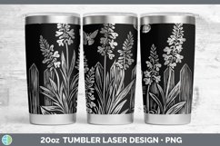 GorgeousCottage Flowers Laser 20oz Tumbler design.