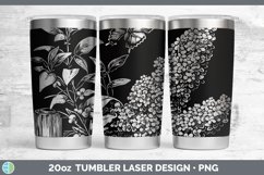 GorgeousCottage Flowers Laser 20oz Tumbler design.